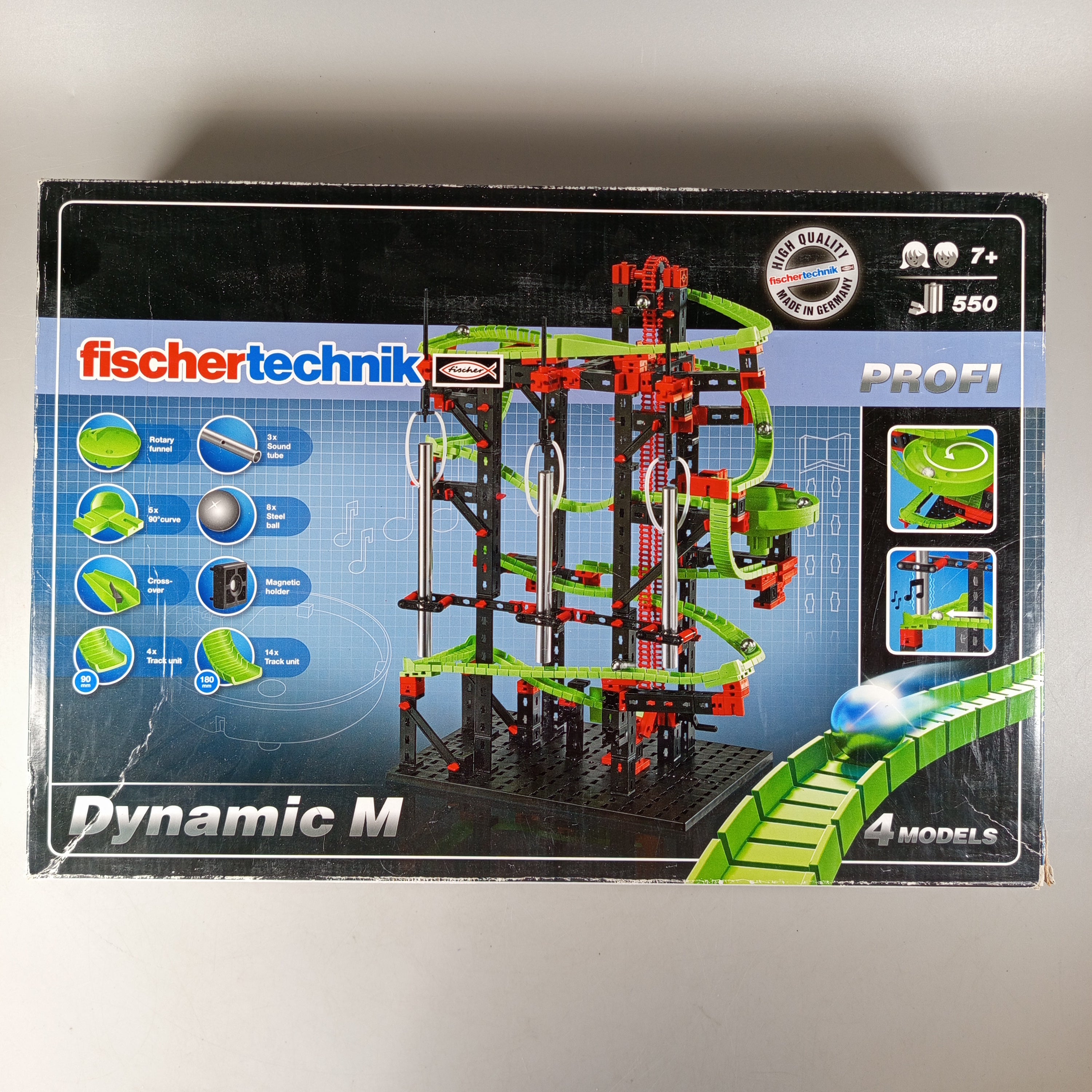 fischertechnik Kugelbahn-Baukasten Dynamic M, gebraucht, ab 6 Jahre